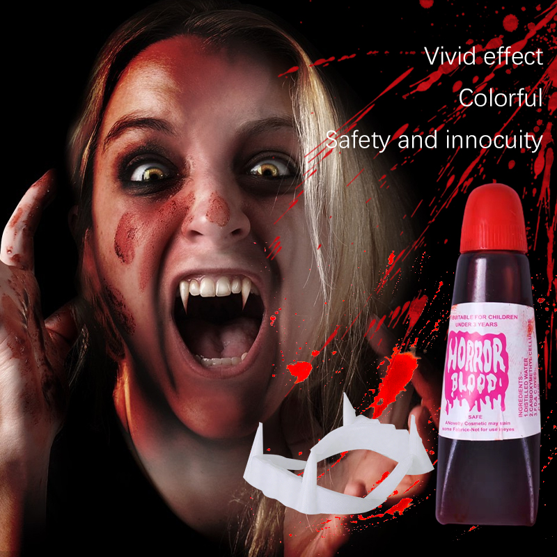 Cosplay Prop Paint - Cadılar Bayramı Vampir Protezleri Yapay Plazma