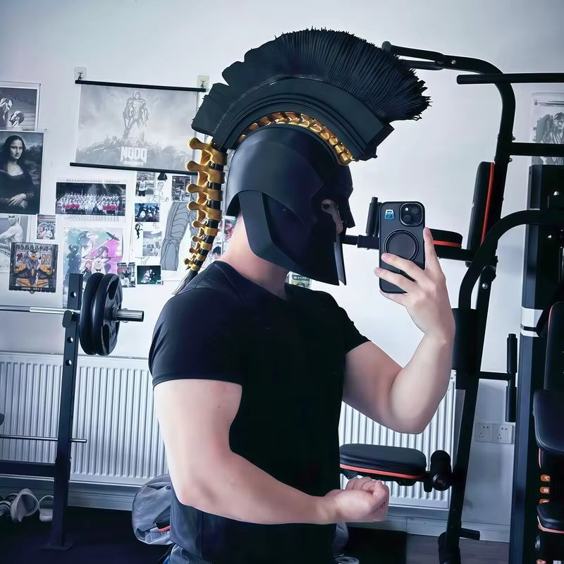 Cosplay Prop Display - Odyssey Agamemnon Miğferi Antik Yunan Roma
